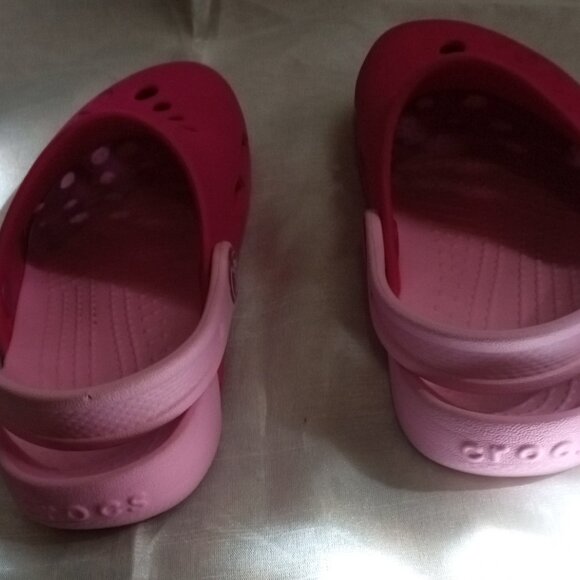 Crocs girl's kids pink sizeC9 spring & summer wear comfortable and stylish - Picture 4 of 7